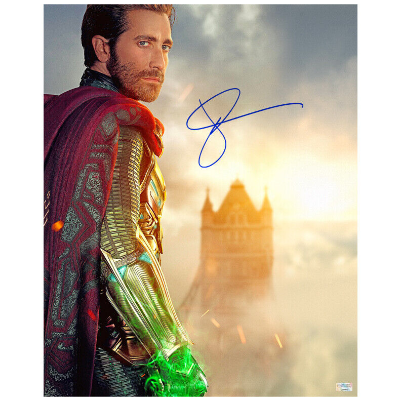 Jake Gyllenhaal Autographed Spider-Man Far From Home Mysterio 16x20 Photo Poster painting