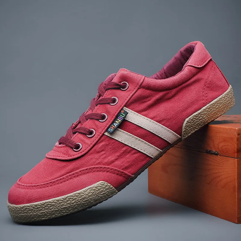 Yyvonne 2907 Spring And Summer Leisure Men's Canvas Shoes Low-Top With Men's Cloth Shoes Korean Version Of The Trend Of Men's Shoes