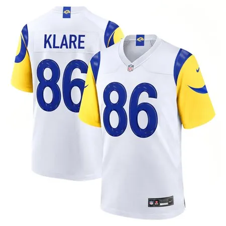 Youth Los Angeles Rams #86 Max Klare White 2026 NFL Draft Game Jersey