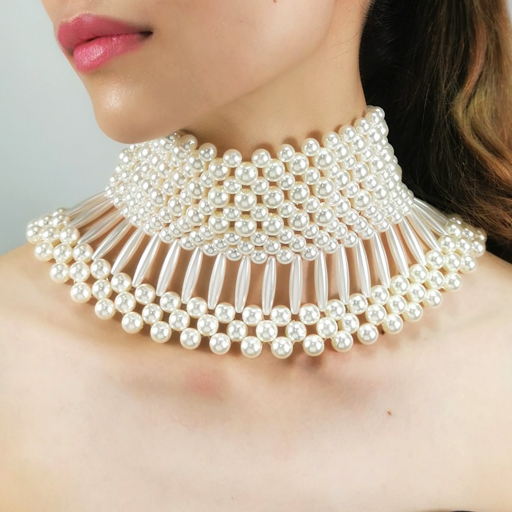 Luxury Multi-layered Pearl Sexy Necklace /Chokers