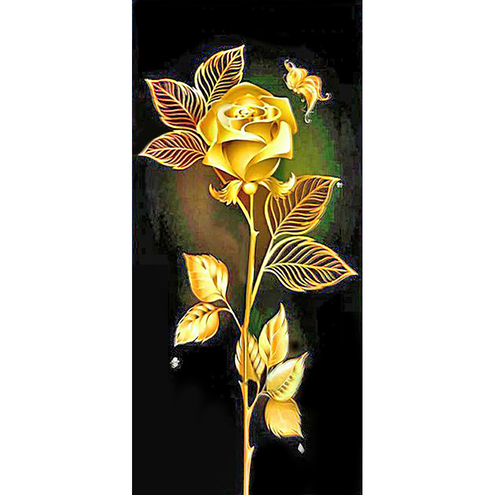 

Yellow Rose-Round Drill Diamond Painting-40*80CM, 501 Original