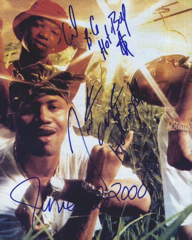 CMR Hot Boys BG Turk Juvenile signed rap 8x10 Photo Poster painting W/Cert Autographed (A0547)