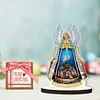 Diamond Painting Xmas Angel Wooden Desktop Ornament