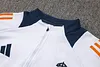 Joyfball 2024/2025 Kids Size Real Madrid Half-Pull Training Suit White Football Shirt 1:1 Thai Quality