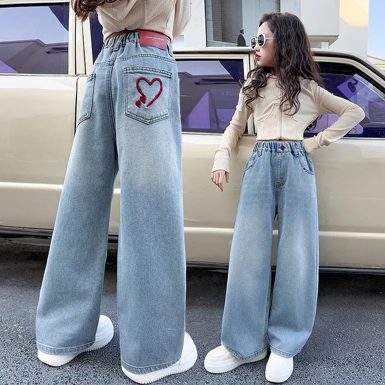合わせやすい 切り替え ハイウエスト 個性 キッズ 女の子 コーデ パンツ