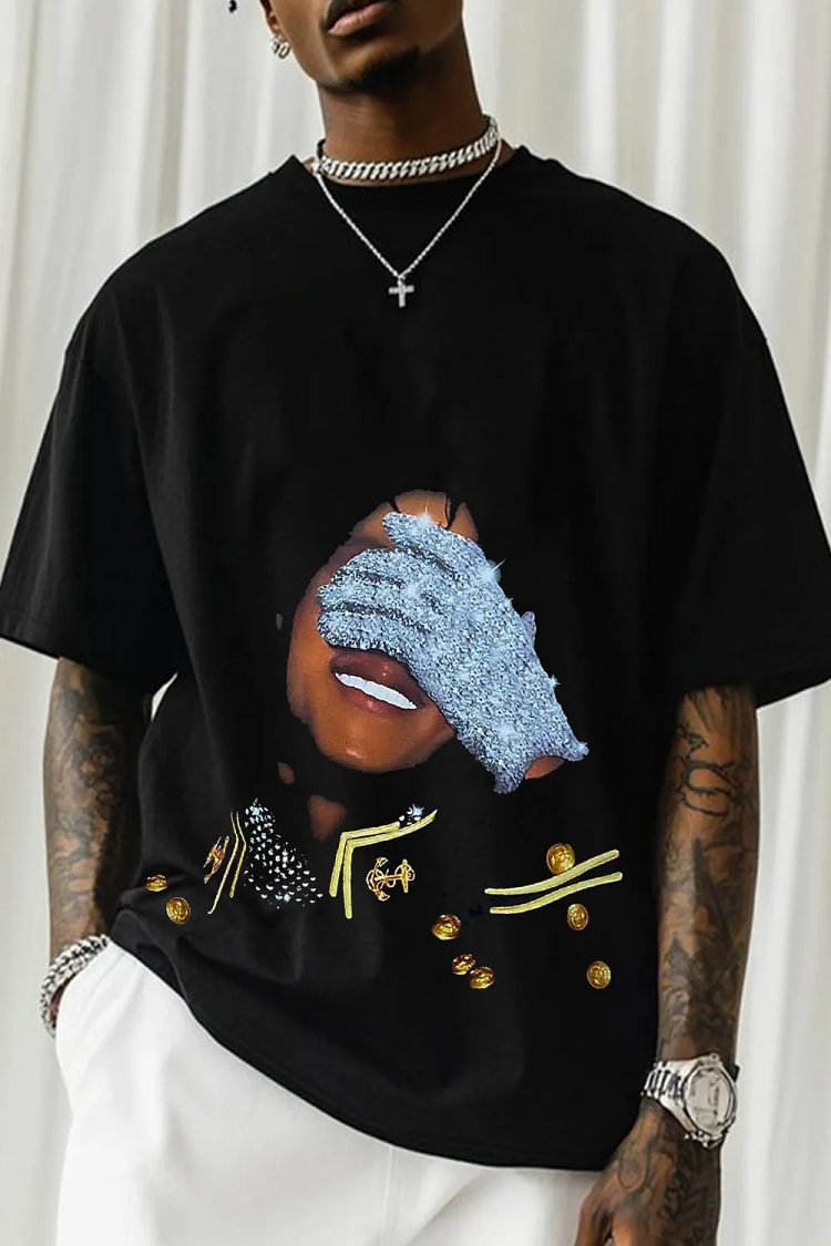 Michael Jackson Graphic Printed Unisex T-Shirt（Double-sided Print）