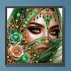 Elegant Beauty-Partial Special Shaped Diamond Painting 30*30CM