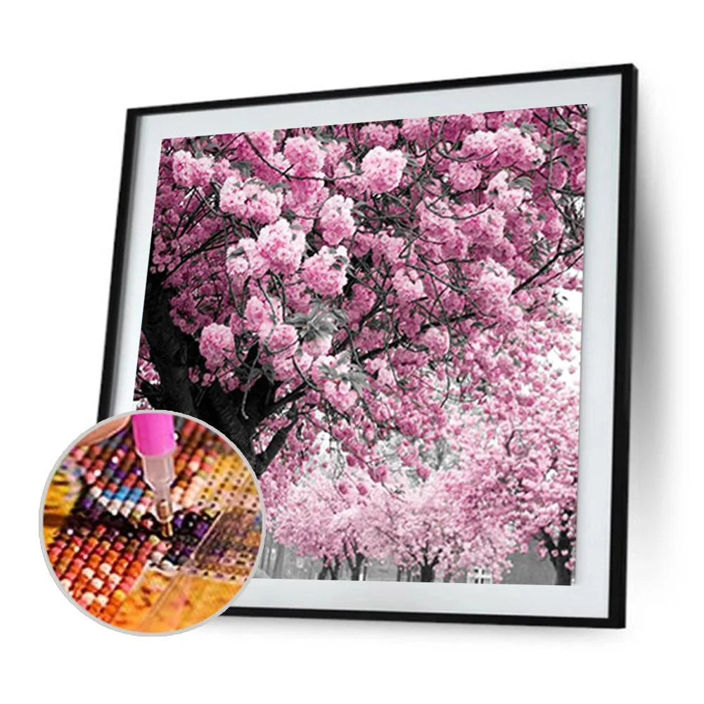 Diamond Painting - Full Round Drill - Cherry Tree(30*30cm)