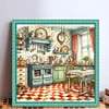 Orange Kitchen Restaurant-11CT Stamped Cross Stitch 50*50cm/19.69*19.69in