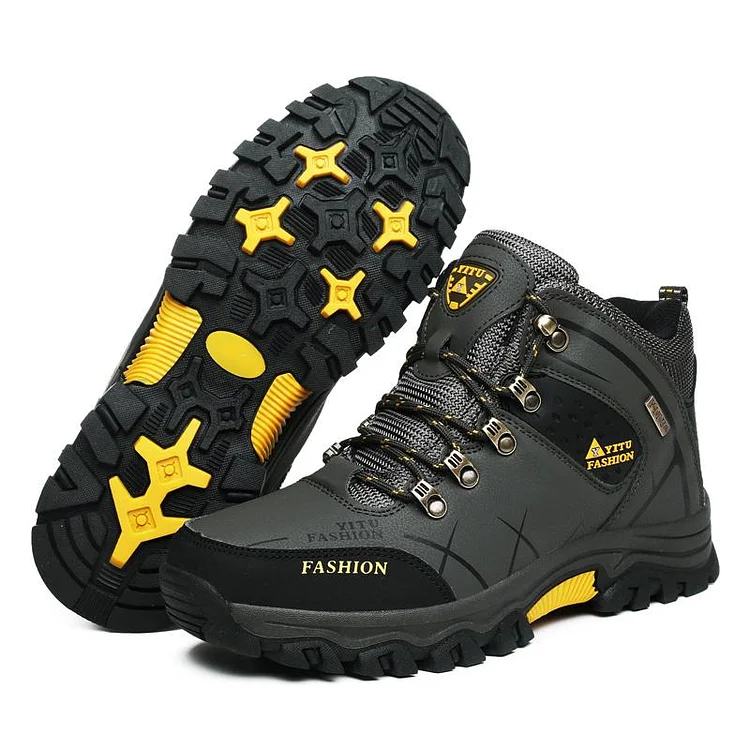 Stunahome Men's Warm Outdoor Hiking Boots Work Shoes Winter Snow Shoes  shopify Stunahome.com
