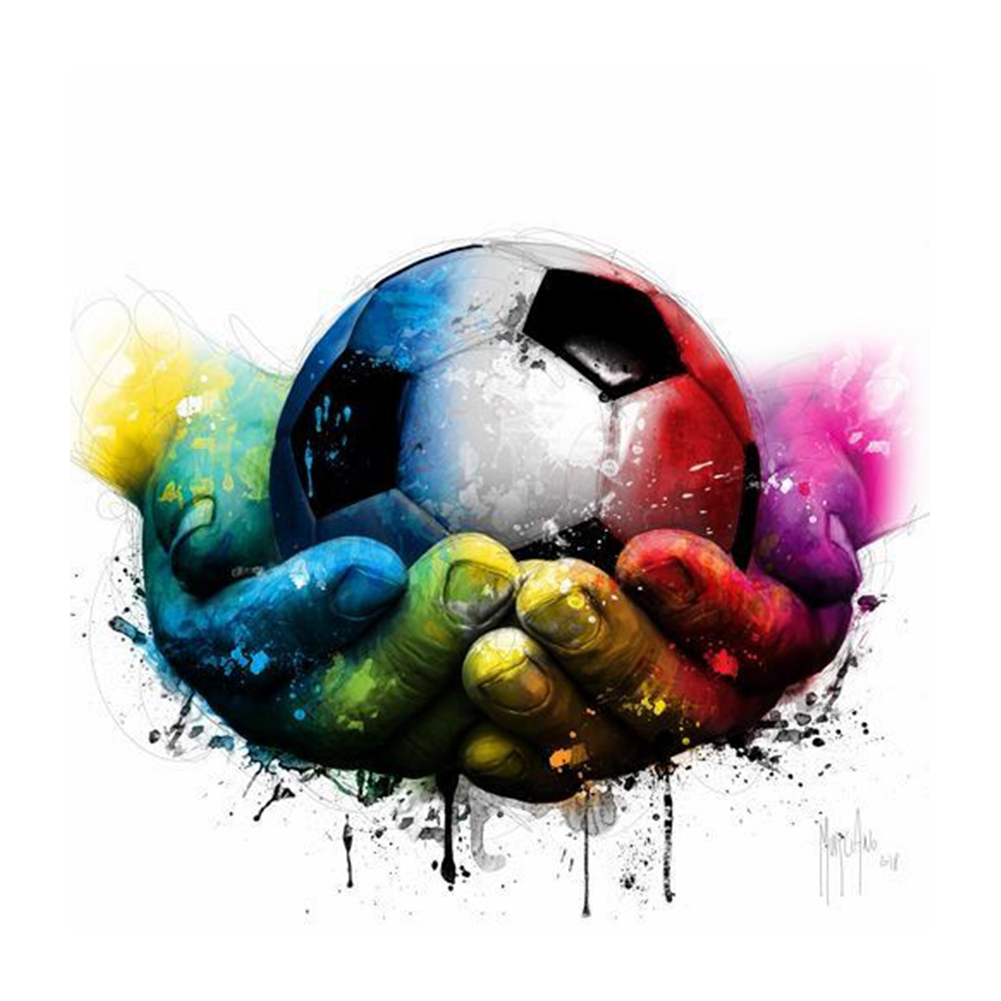 Мяч футбольный с красителем