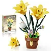Artificial Flower Building Blocks for Adults Women for Home Office Decor (Lily)