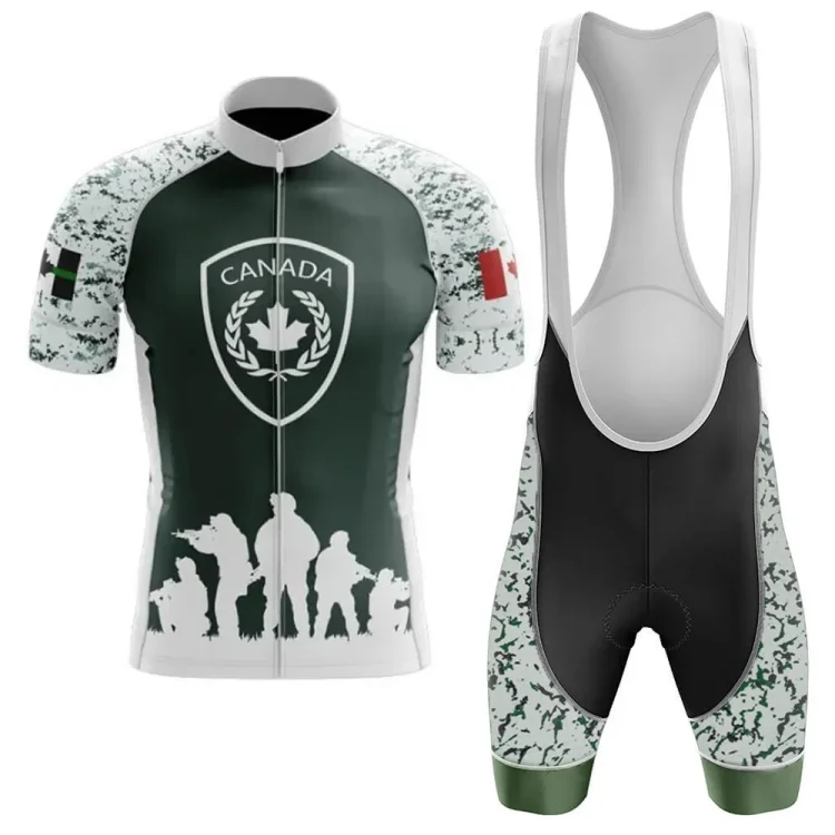 Canada Army Men's Short Sleeve Cycling Kit