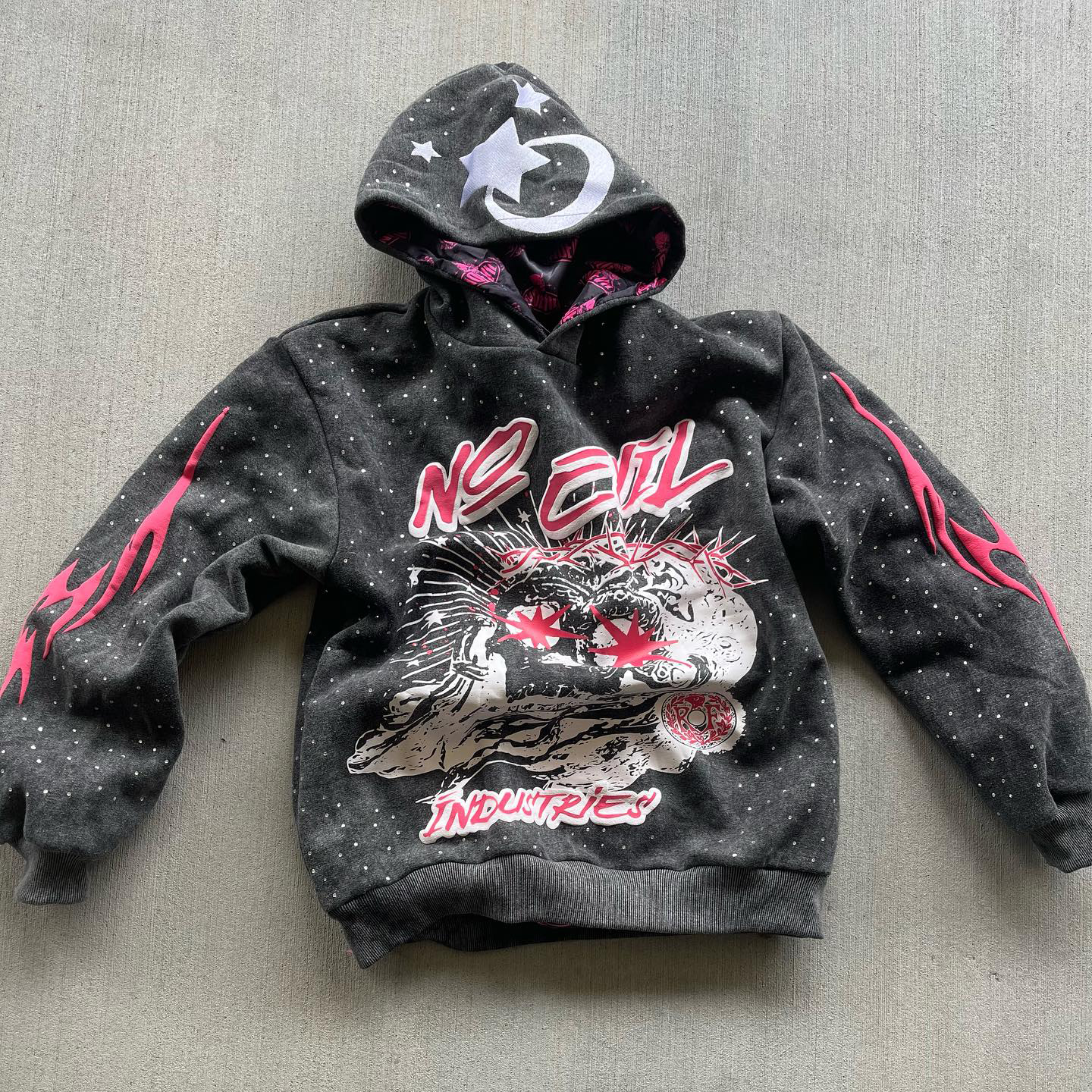 Skull casual street hoodie