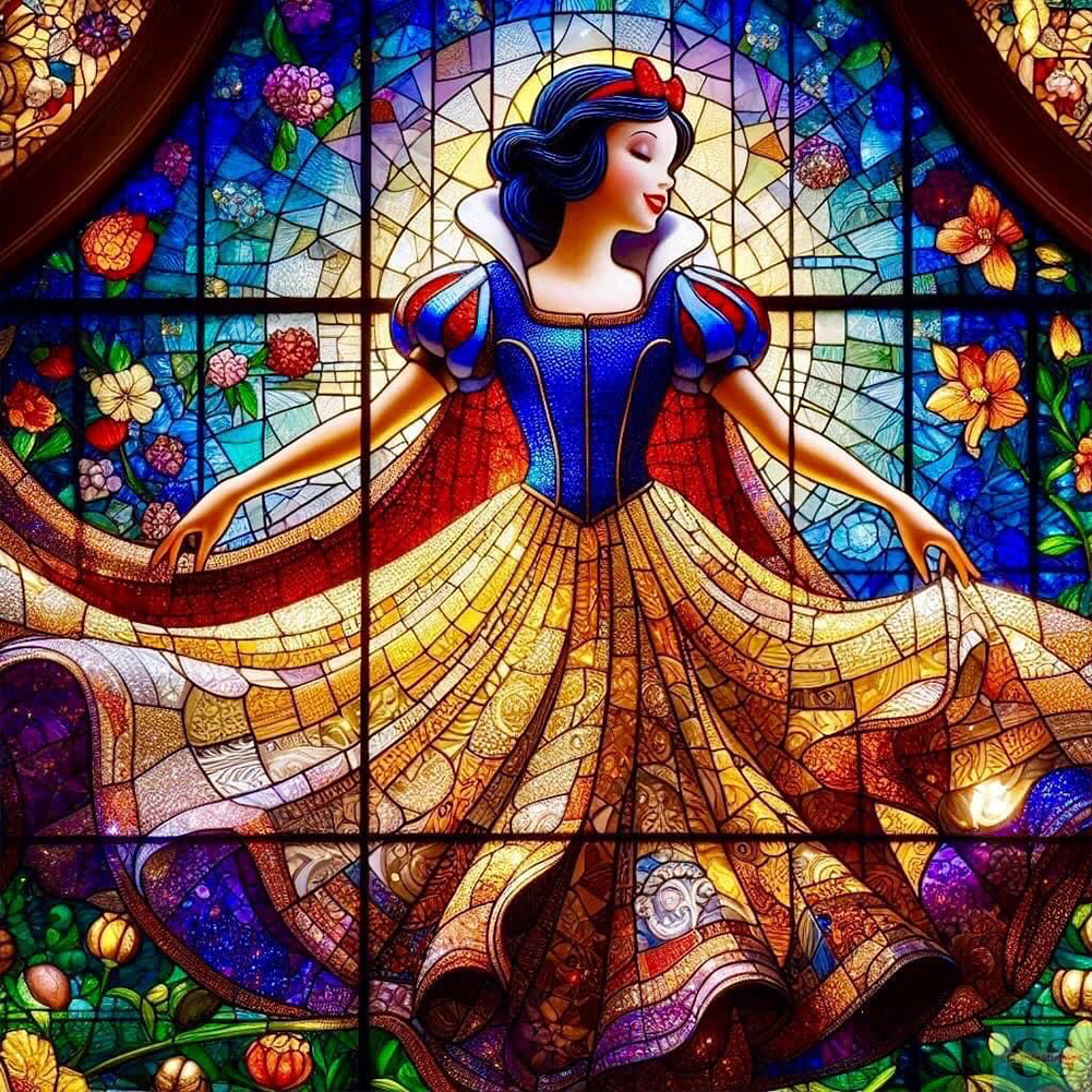 Snow White 40*40cm(canvas) full round drill diamond painting