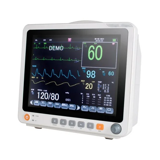 ICU CCU Patient Monitor Vital Signs Monitor ECG NIBP SPO2 RESP TEMP  PR,Handbag