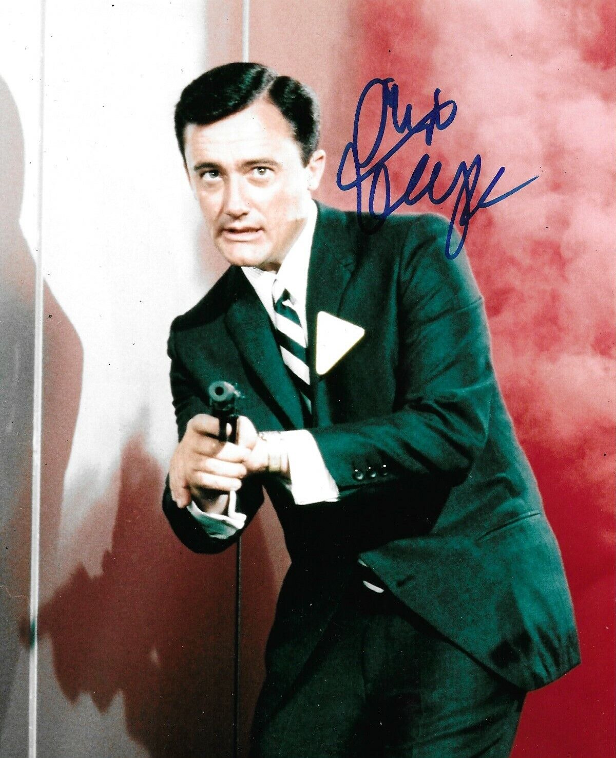 Robert Vaughn Signed The Man From Uncle 10x8 Photo Poster painting AFTAL