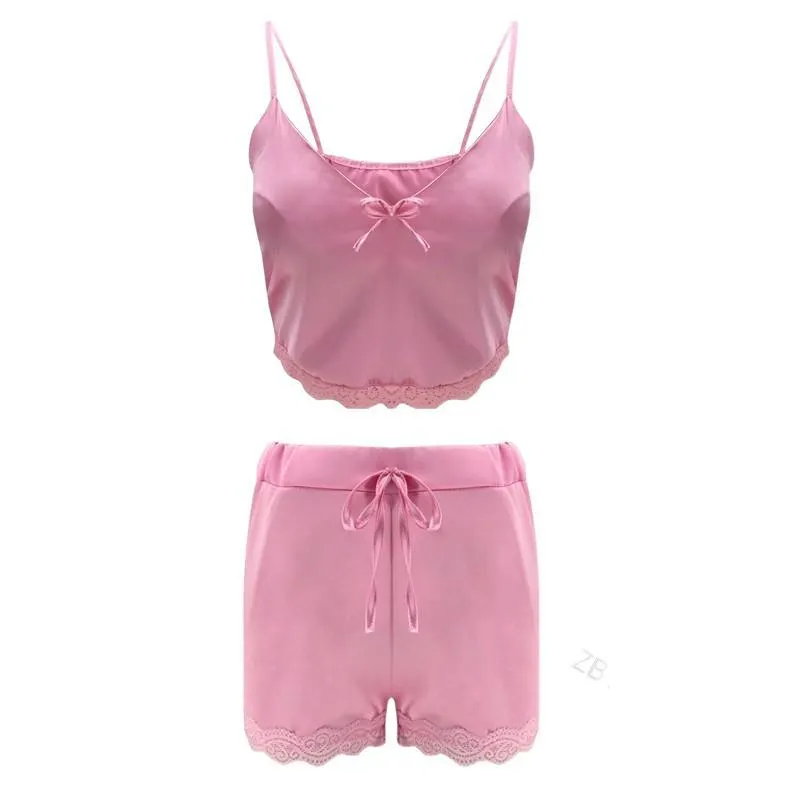 Churchf Sex Lingerie Set High Elastic Garlic Home Pajamas Sexy 2 Sets 8139
