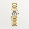 TANK FRANÇAISE WATCH Small model, quartz movement, yellow gold