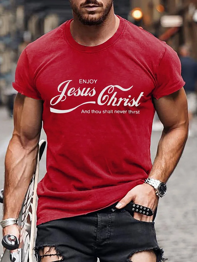 Men's Jesus Christ Red T-shirt
