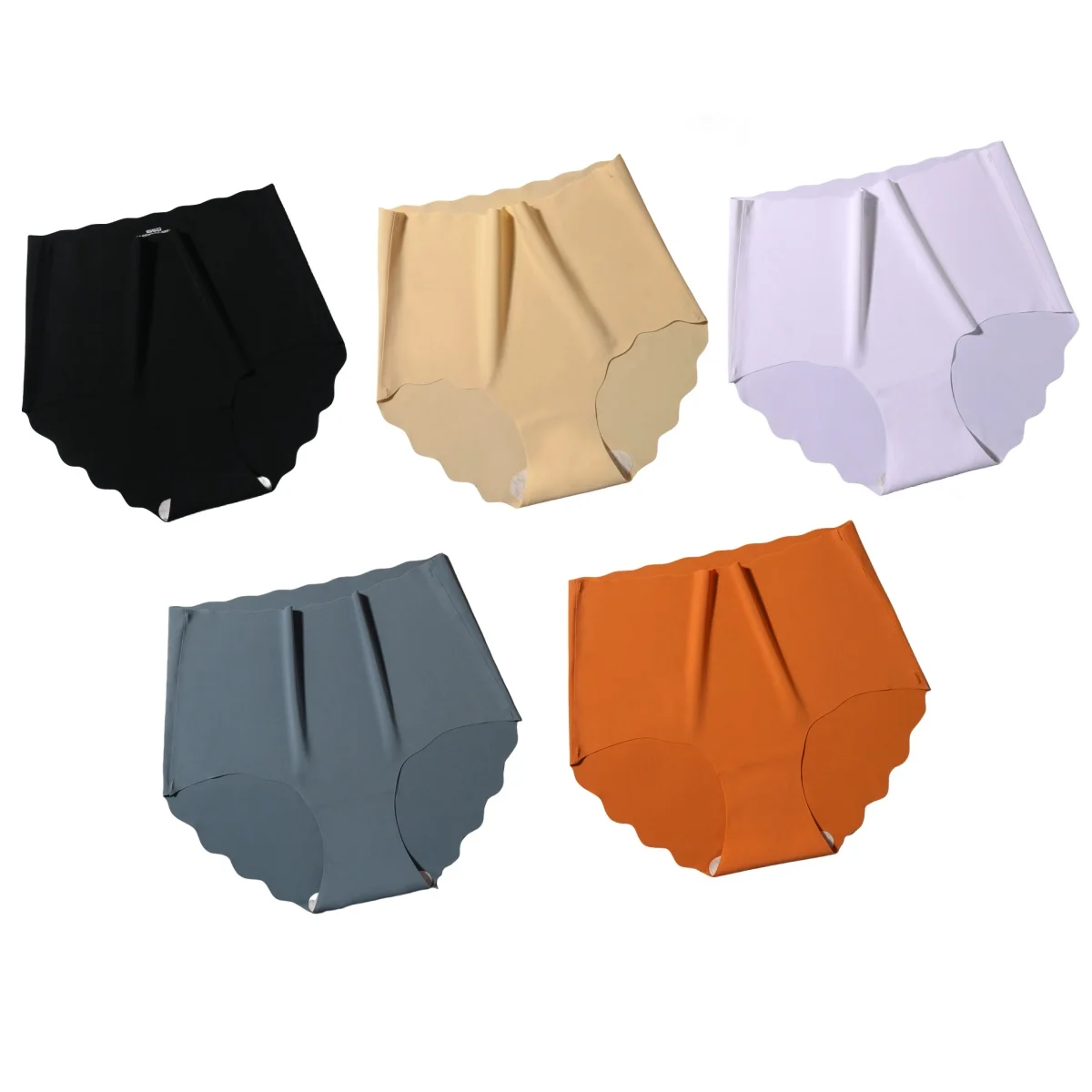 Xinyulin 5Pcs/Set Seamless Panties Women Invisible Briefs Female Underpants High Waist Panties Ultra-thin Underwear Silky Sexy Lingerie