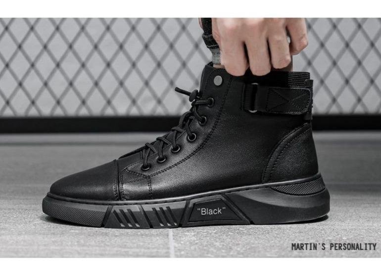 men's calf leather boots