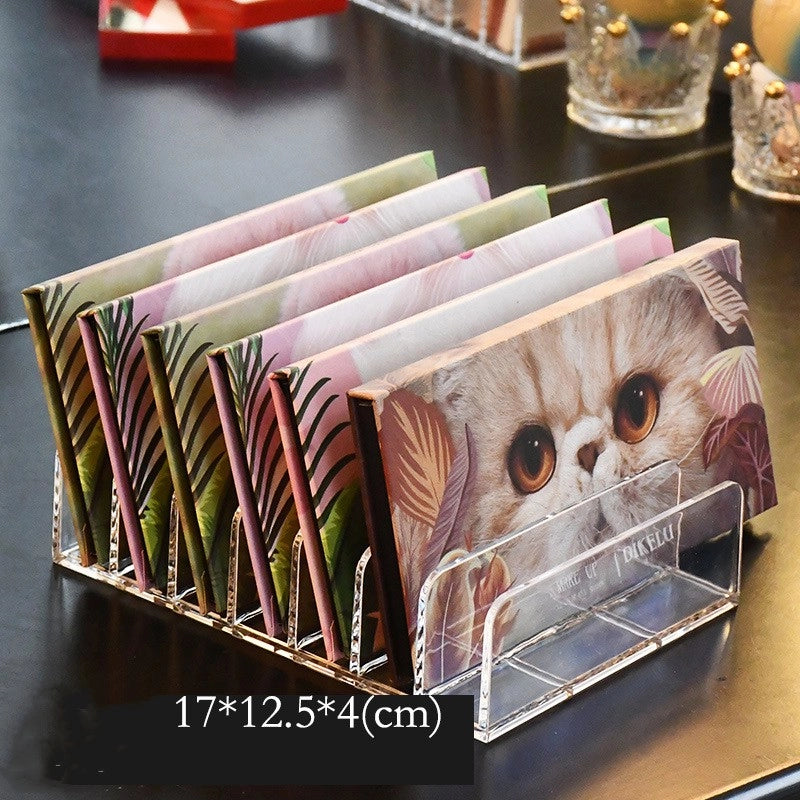 Minimalist Transparent Plastic Storage Rack Makeup Organizers