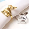 Golden Silver Bunny Catering Napkin Ring