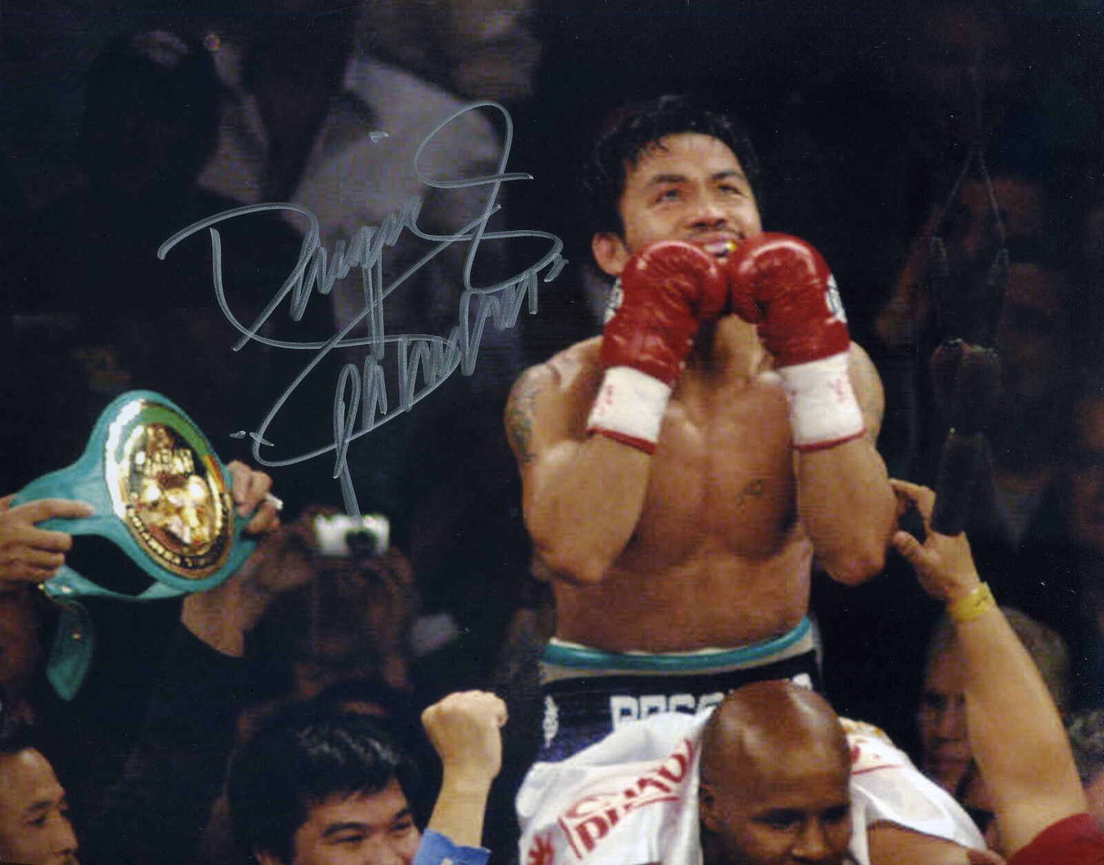 MANNY PACQUIAO Signed Photo Poster paintinggraph - 8-Division World BOXING Champion - preprint