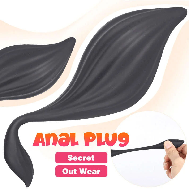 Fox Tail Designed Liquid Silicone Double Head Anal Plug - Rose Toy