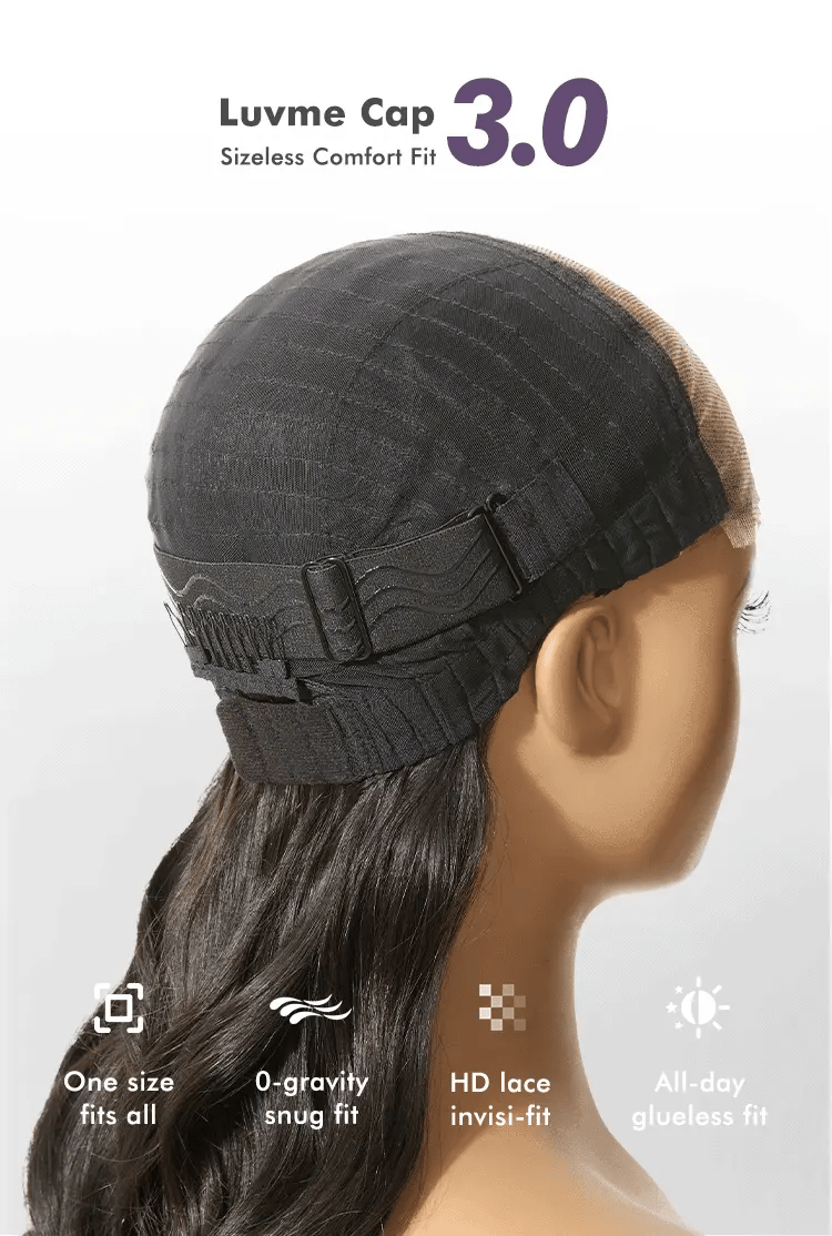 Luvme All-Day Comfort Wig Layered Yaki Straight Glueless 7x6 Closure HD Lace Human Hair Wig Pre-Cut Lace-12