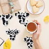8Pcs/set Diamond Painting Milk Cow Coaster Cup Cushion Home Decor