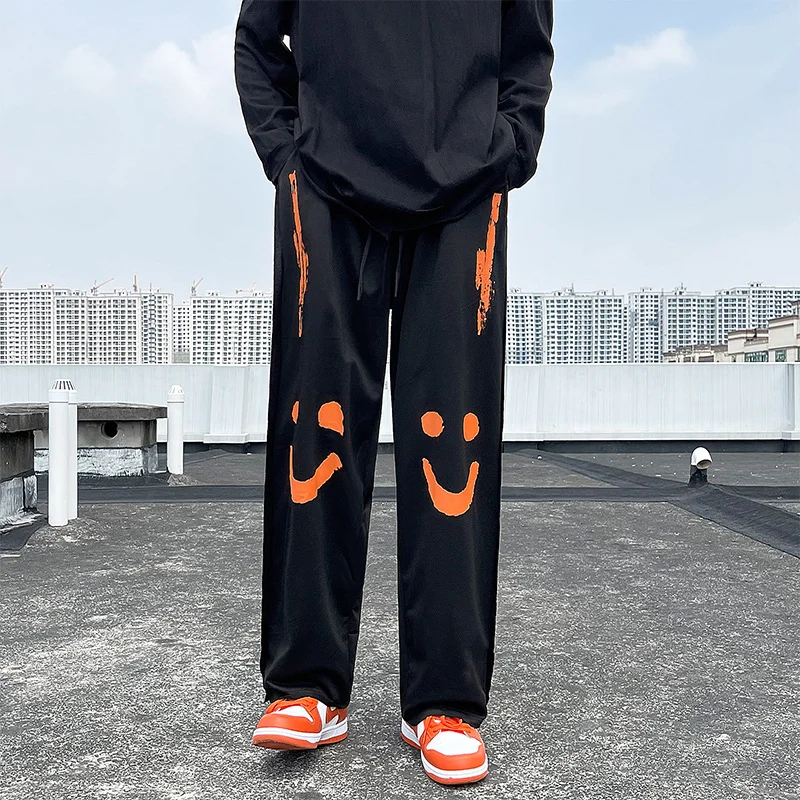 Sports casual pants smiley trousers