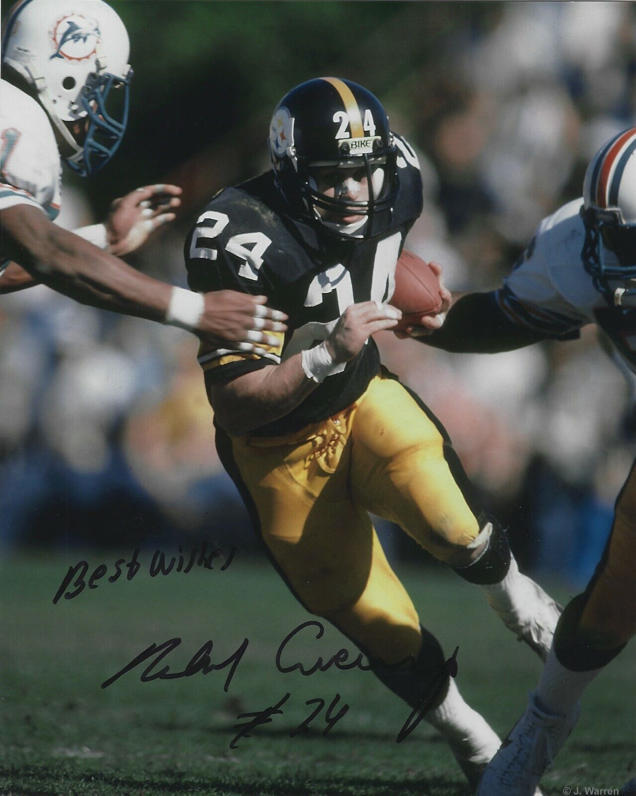 Autographed RICH ERENBERG Pittsburgh Steelers 8x10 Photo Poster painting w/COA