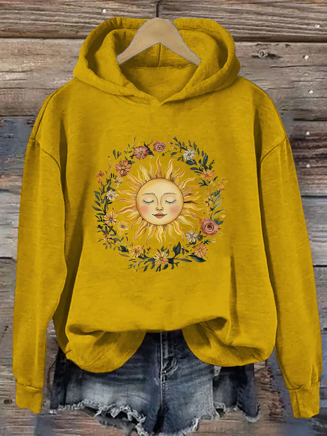 Boho Spiritual Sun Hoodie