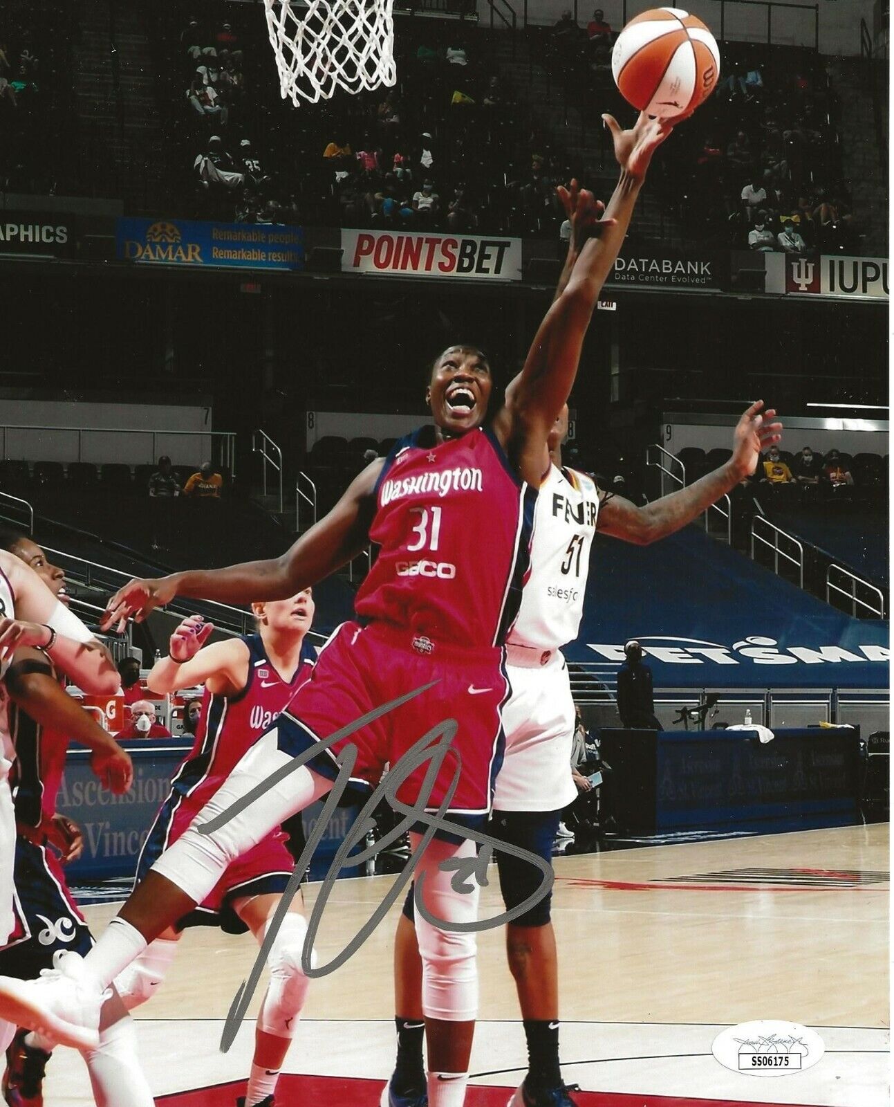 Tina Charles signed Washington Mystics 8x10 Photo Poster painting autographed 4 JSA