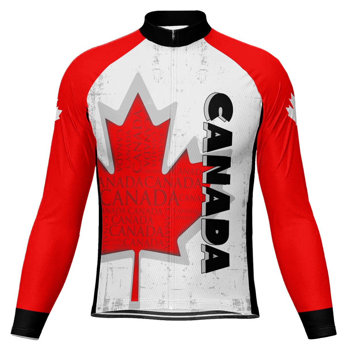 Canada Long Sleeve Cycling Jersey for Men | captainssportss.com