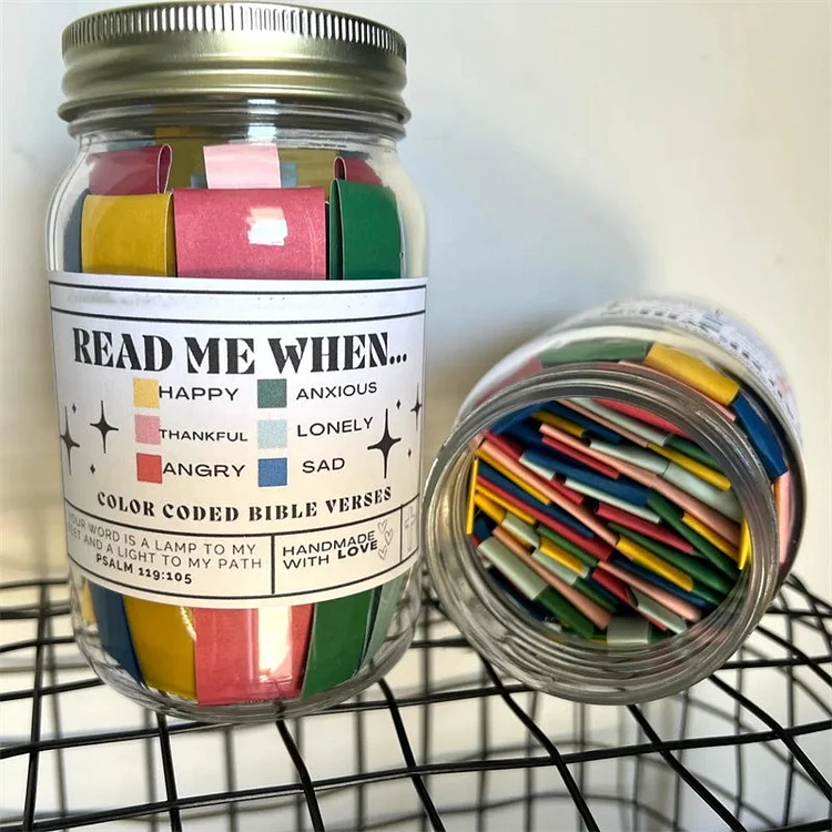 🫙handcrafted bible verse jars📜