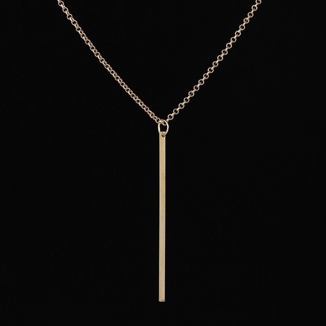 YOY-Simple Classic fashion Stick Pendant Necklace