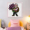 Grandpa Lavender-14CT Stamped Cross Stitch 21*21cm/8.27*8.27in tapestrymarket