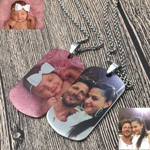 Custom Photo Custom Name Lover Family Necklace-VESSFUL