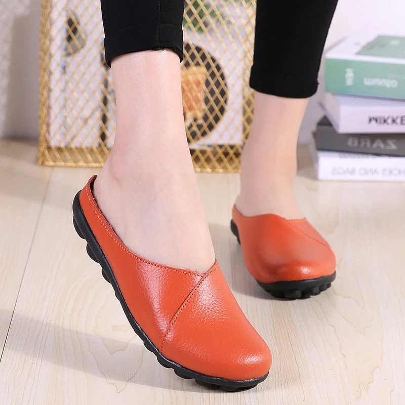 Mother Shoes Flats Leisure Women Comrfort 2020 Genuine Comfortable Comfort Flat Shoes Woman Shoes