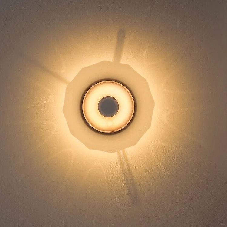 Shadow Time Clock Wall Light