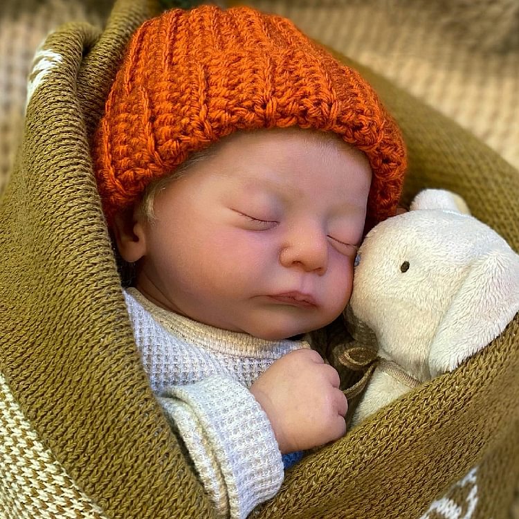  17" Lifelike Hand-painted Reborn Baby Dol Sleeping Boy Named Payne - Reborndollsshop.com®-Reborndollsshop®