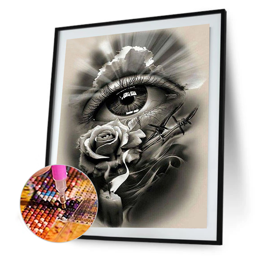 

(Multi-Size) Eye - Round/Square Drill Diamond Painting - 30*40CM, Square diamond 40*50cm, 501 Original