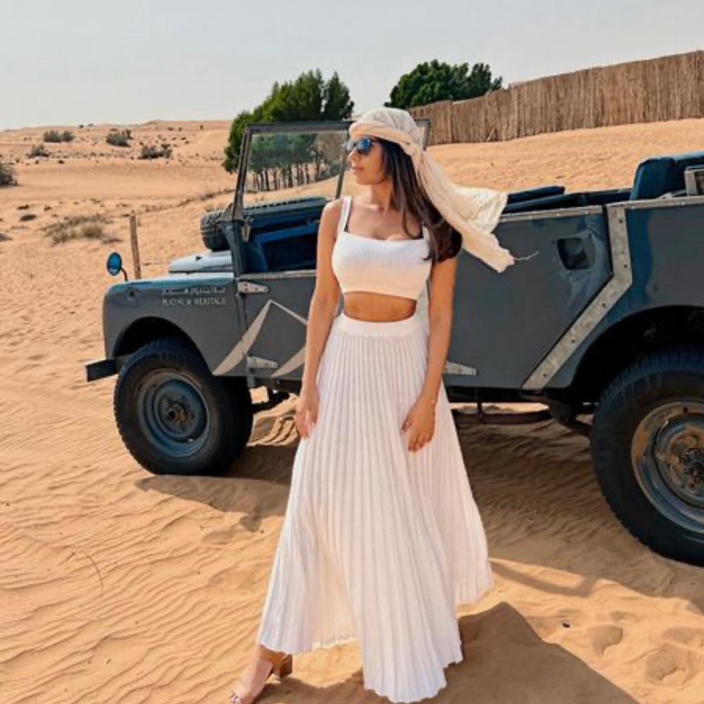 Ootddress New White Knit Two Piece Women Sets Fall Ribbed Tank Top And Pleated Knitted Skirt Suits For Women Long Dress Sets Summer