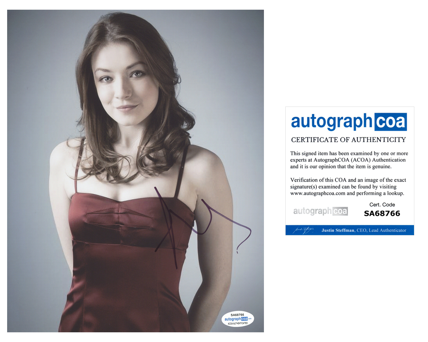 Sarah Bolger Signed Autographed 8x10 Photo Poster painting Mayans MC The Tudors Actress ACOA COA