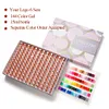 Kit de esmalte em gel de marca pr&oacute;pria com logotipo OEM personalizado 144 Kit de cores neon Kit de esmalte em gel de marca pr&oacute;pria Frascos e embalagens Kit de esmalte em gel