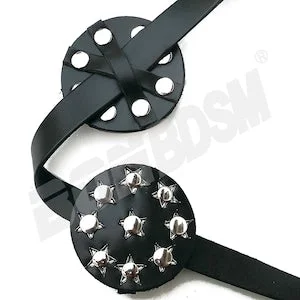 pornhint Pornhint BDSM nipple toy, leather studded spiked breast binders clamps, erotic fetish sexy bondage Mature Toy
