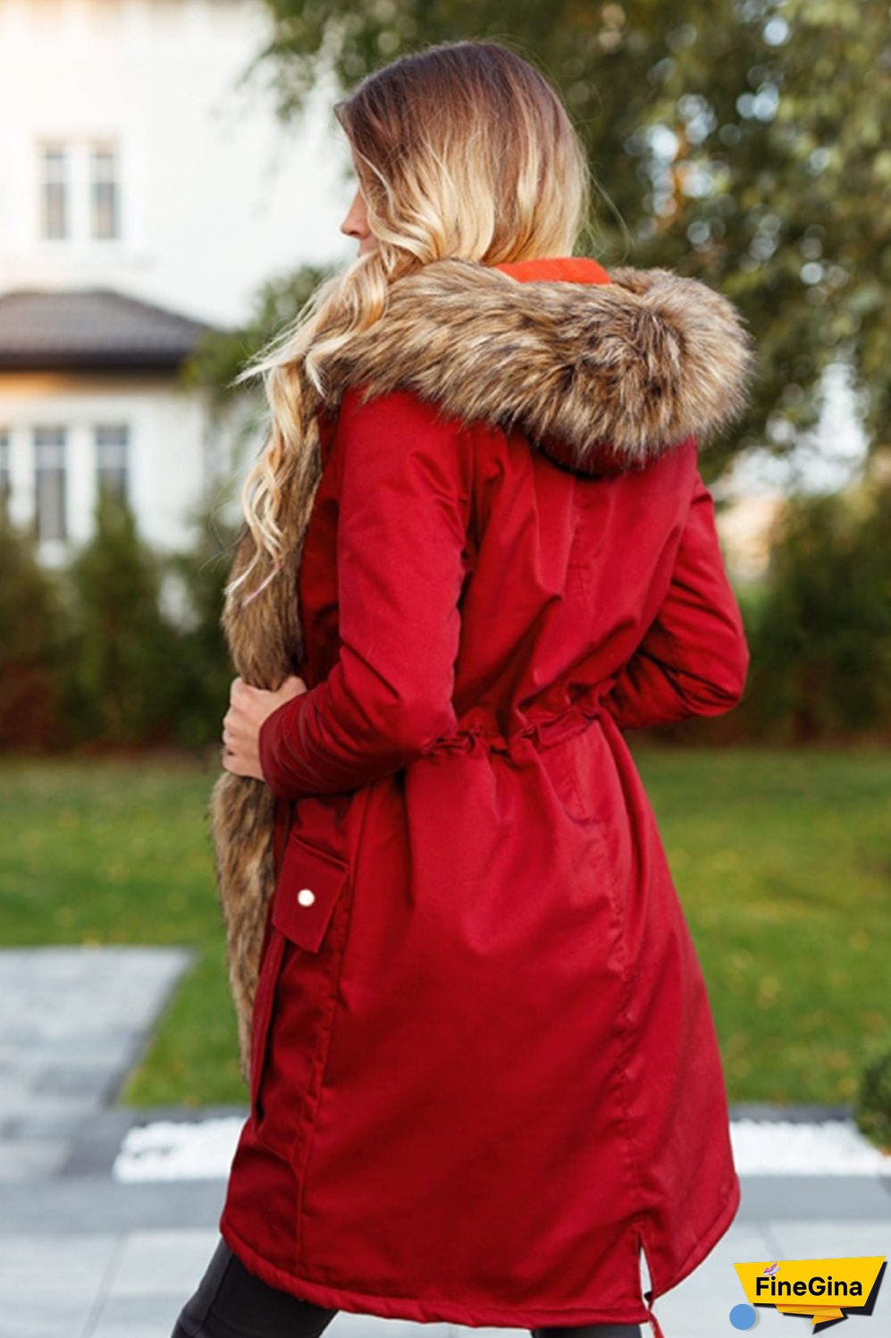 Plush Parka Hooded Windbreaker